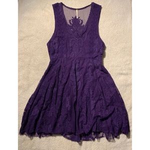 Purple Lacey Free People Dress